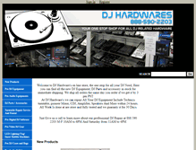 Tablet Screenshot of djhardwares.com